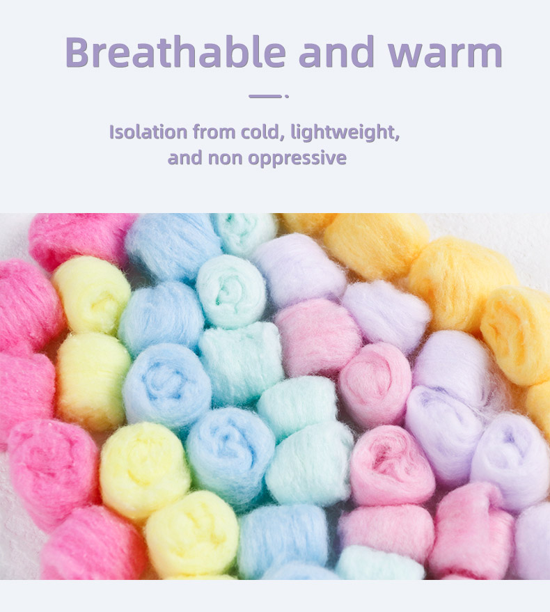Colorful organic absorbent surgical cotton balls