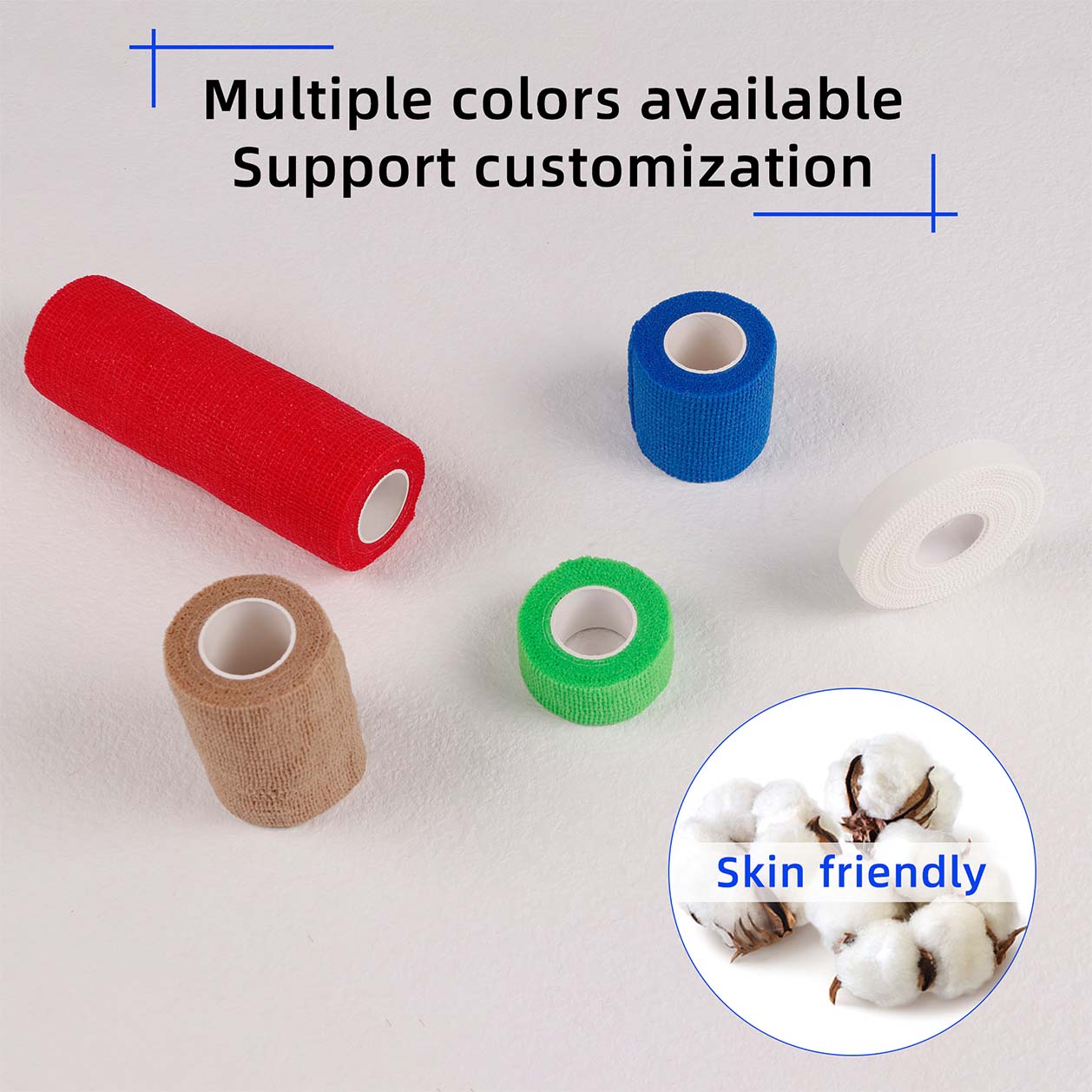 Medical flexible self-adhesive bandage